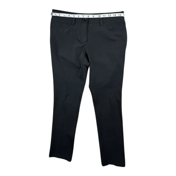 Theory Womens‎ Black Dress Pants Wool Blend Straight Leg Trousers Size 8 - Picture 6 of 7